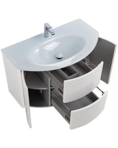 Тумба под раковину Cezares Eden 90 55146 подвесная Bianco Lucido