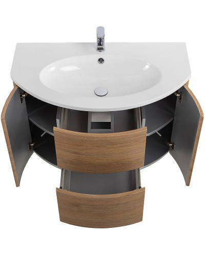 Тумба под раковину Cezares Eden 90 55073 подвесная Rovere Tabacco