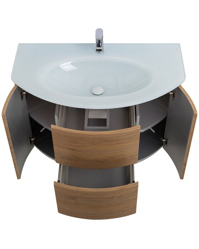 Тумба под раковину Cezares Eden 90 55073 подвесная Rovere Tabacco