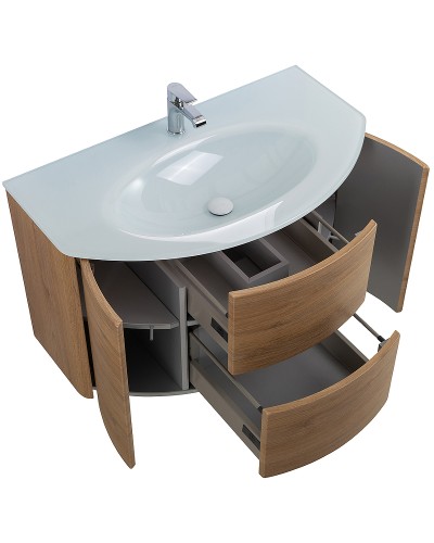 Тумба под раковину Cezares Eden 90 55073 подвесная Rovere Tabacco