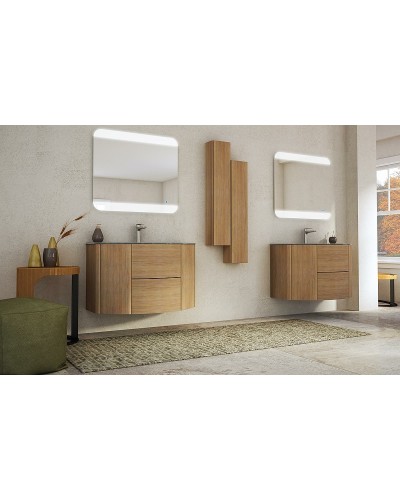 Тумба под раковину Cezares Eden 90 55073 подвесная Rovere Tabacco