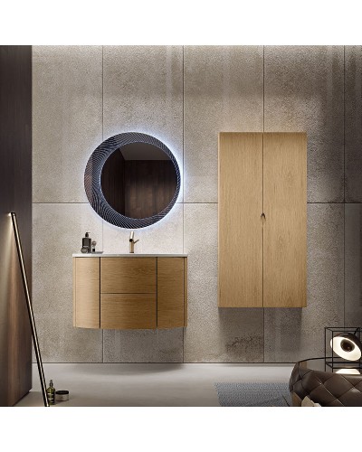 Тумба под раковину Cezares Eden 90 55073 подвесная Rovere Tabacco