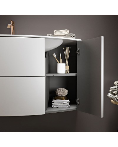 Тумба под раковину Cezares Eden 120 54861 подвесная Bianco Lucido