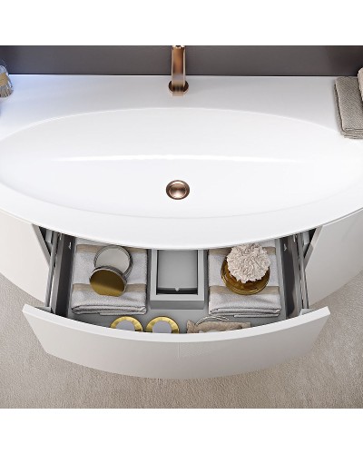 Тумба под раковину Cezares Eden 120 54861 подвесная Bianco Lucido