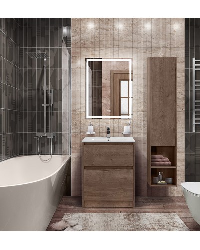 Тумба под раковину BelBagno Kraft 60 KRAFT-600-2C-PIA-RT Rovere Tabacco