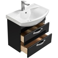 Тумба черный 59,4 см Акватон Ария 1A123301AA950