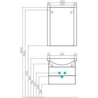 Тумба черный 59,4 см Акватон Ария 1A123301AA950
