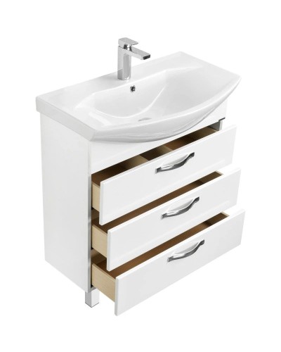 Тумба без раковины белый 76 см Акватон Ария 1A141301AA010