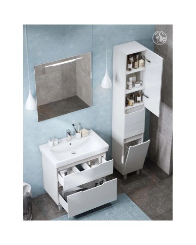 Тумба белый/выбеленное дерево 74,5 см Акватон Дакота 1A202901DAAY0