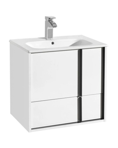 Тумба белый матовый 58,6 см Акватон Ривьера 1A238801RVX20