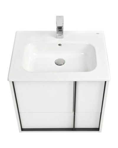 Тумба белый матовый 58,6 см Акватон Ривьера 1A238801RVX20