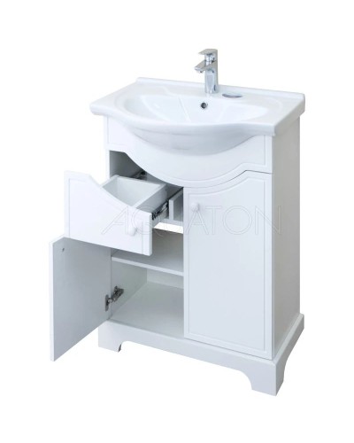 Тумба белый глянец 64,5 см Акватон Элен 1A218901EN010