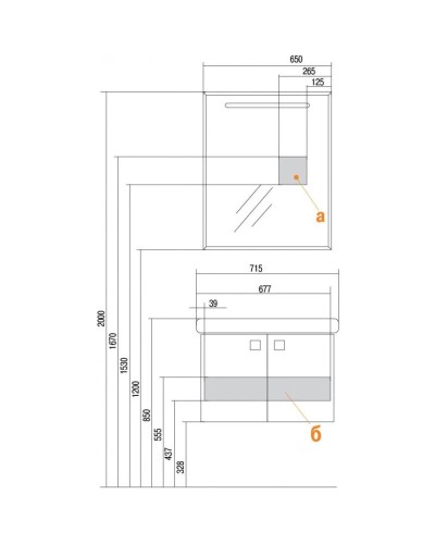 Тумба белый 67 см Акватон Оптима 1A124101OP010