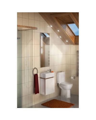 Тумба белый глянец/эбони светлый 44,7 см Акватон Эклипс 1A172801EK49L