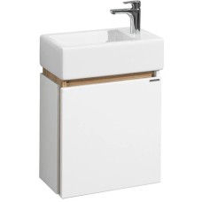 Тумба белый глянец/эбони светлый 44,7 см Акватон Эклипс 1A172801EK49L