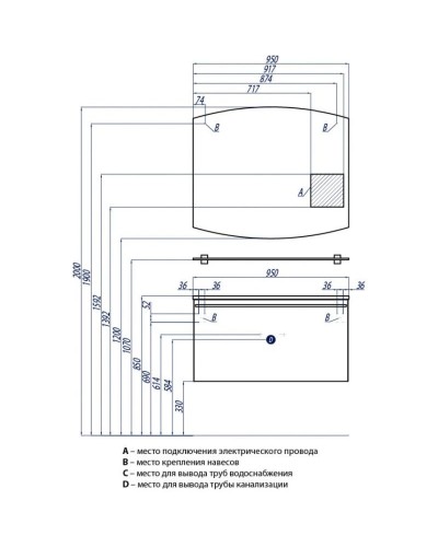 Тумба белый жемчуг 94 см Акватон Севилья 1A126401SEG30