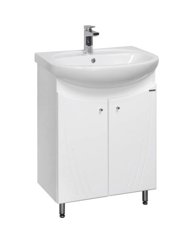 Тумба белый глянец 61 см Акватон Минима 1A104201MN010