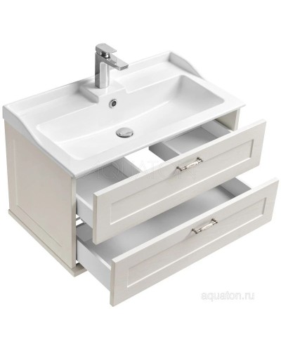 Тумба дуб белый 80 см Акватон Леон 1A186301LBPS0