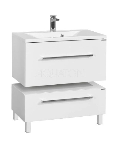 Тумба белый глянец 79,6 см Акватон Мадрид 1A126801MA010