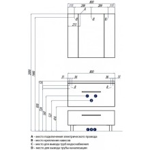 Тумба белый глянец 79,6 см Акватон Мадрид 1A126801MA010