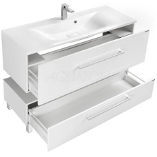 Тумба белый глянец 119,7 см Акватон Мадрид 1A168701MA010