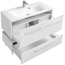 Тумба белый глянец 119,7 см Акватон Мадрид 1A170301MA010