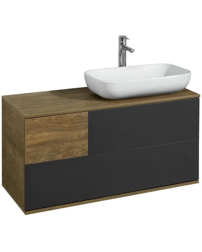 Тумба дуб кантри/антрацит 105 см Акватон Терра 1A246901TEKA0