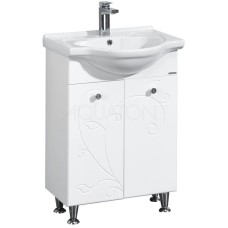 Тумба белый глянец 56,6 см Акватон Лиана 1A163101LL010