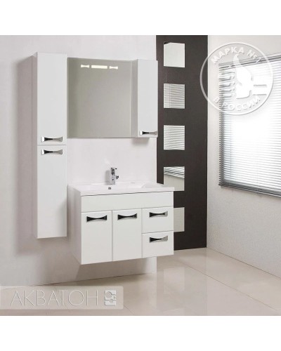 Тумба белый глянец 79,8 см Акватон Диор 1A167801DR010