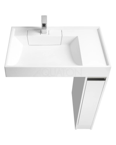 Тумба белый глянец 18 см Акватон Лондри 1A236101LH010