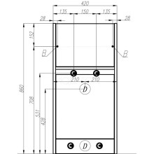 Тумба белый глянец 42 см Акватон Лондри 1A236001LH010