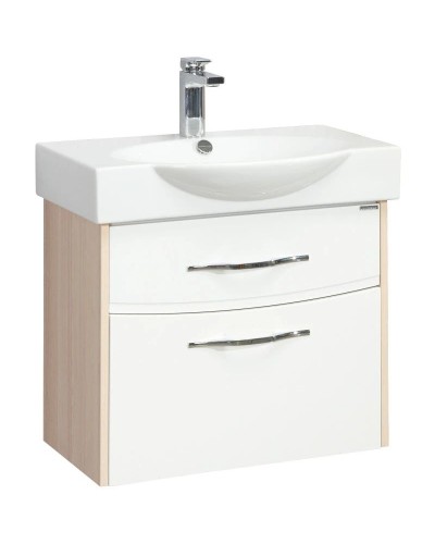 Тумба белый глянец/ясень коимбра 61,4 см Акватон Инфинити 1A196901IFSC0