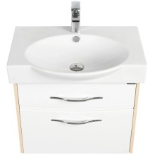 Тумба белый глянец/ясень коимбра 61,4 см Акватон Инфинити 1A196901IFSC0