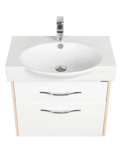 Тумба белый глянец/ясень коимбра 61,4 см Акватон Инфинити 1A196901IFSC0