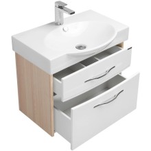 Тумба белый глянец/ясень коимбра 61,4 см Акватон Инфинити 1A196901IFSC0