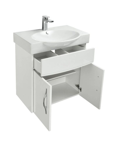 Тумба белый глянец 61,4 см Акватон Инфинити 1A197201IF010