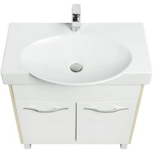 Тумба белый глянец/ясень коимбра 73 см Акватон Инфинити 1A196701IFSC0