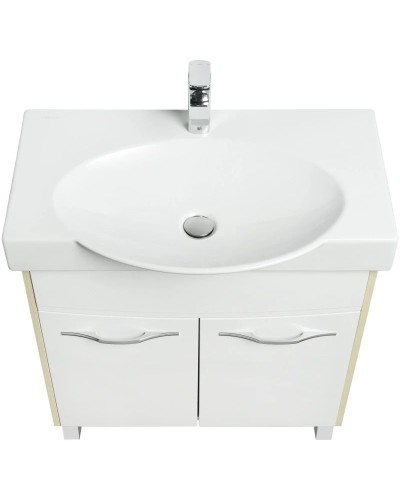 Тумба белый глянец/ясень коимбра 73 см Акватон Инфинити 1A196701IFSC0