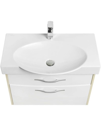 Тумба белый глянец/ясень коимбра 73 см Акватон Инфинити 1A192001IFSC0