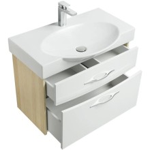 Тумба белый глянец/ясень коимбра 73 см Акватон Инфинити 1A192001IFSC0