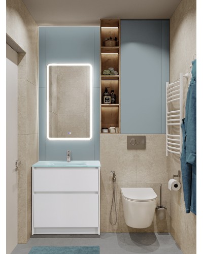 Тумба под раковину BelBagno Kraft 80 KRAFT-800-2C-PIA-BO Bianco Opaco