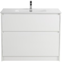 Тумба под раковину BelBagno Kraft 100 KRAFT-1000-2C-PIA-BO Bianco Opaco