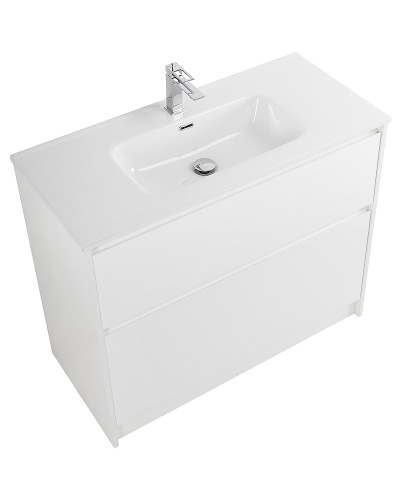 Тумба под раковину BelBagno Kraft 100 KRAFT-1000-2C-PIA-BO Bianco Opaco