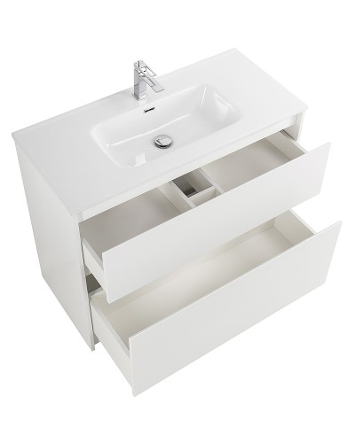 Тумба под раковину BelBagno Kraft 100 KRAFT-1000-2C-PIA-BO Bianco Opaco