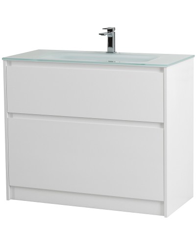 Тумба под раковину BelBagno Kraft 100 KRAFT-1000-2C-PIA-BO Bianco Opaco