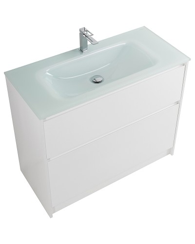 Тумба под раковину BelBagno Kraft 100 KRAFT-1000-2C-PIA-BO Bianco Opaco