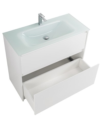 Тумба под раковину BelBagno Kraft 100 KRAFT-1000-2C-PIA-BO Bianco Opaco