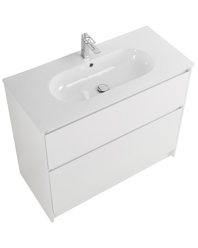 Тумба под раковину BelBagno Kraft 100 KRAFT-1000-2C-PIA-BO Bianco Opaco