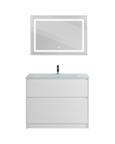 Тумба под раковину BelBagno Kraft 100 KRAFT-1000-2C-PIA-BO Bianco Opaco