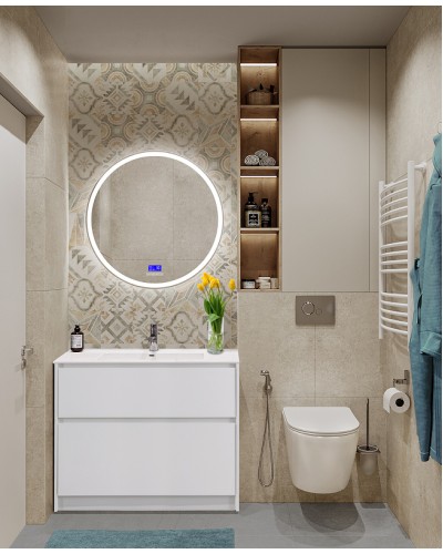 Тумба под раковину BelBagno Kraft 100 KRAFT-1000-2C-PIA-BO Bianco Opaco